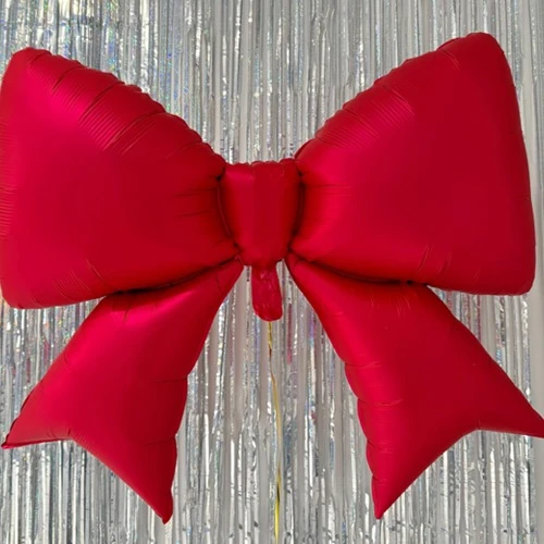 Kırmızı Fiyonk Folyo Balon 98 cm