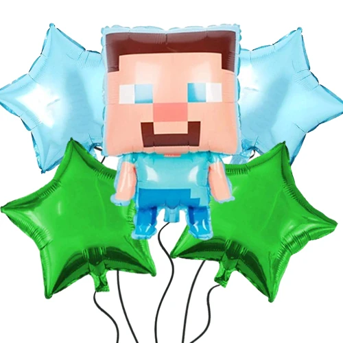 Minecraft Folyo Balon Set 5'li
