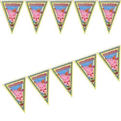 Peppa Pig Flama Bayrak 2 Metre