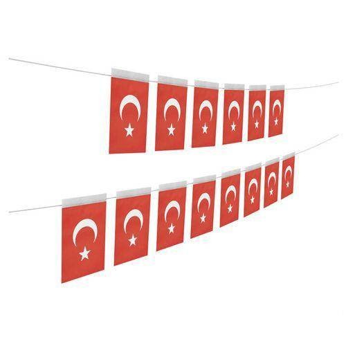 İpli Atatürklü Bayrak Orta Boy 13*8 cm 40'lı