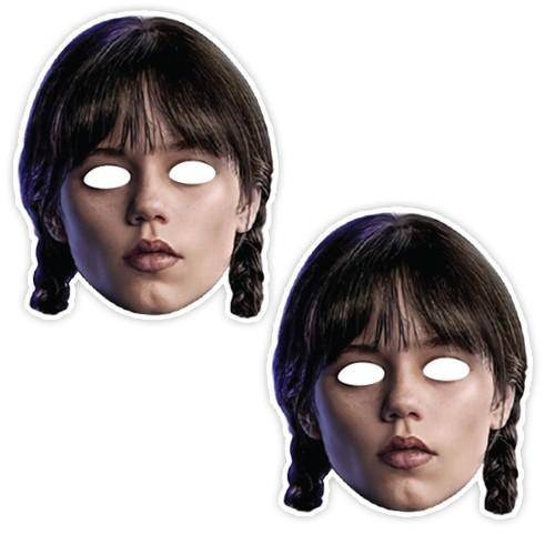 Wednesday Kağıt Maske 6 Adet