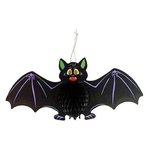 Halloween Yarasa Petek Asma Süs 28*60 cm
