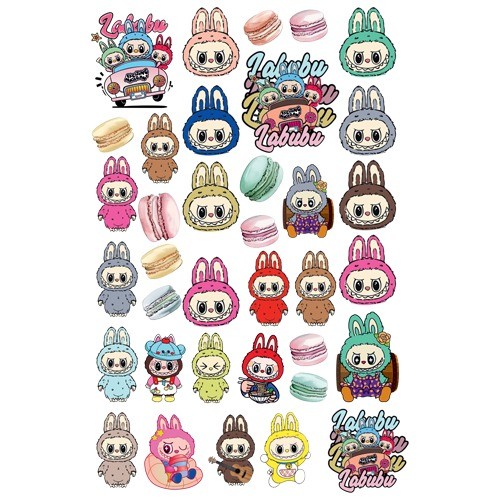 Labubu Sticker Seti 33*48 cm