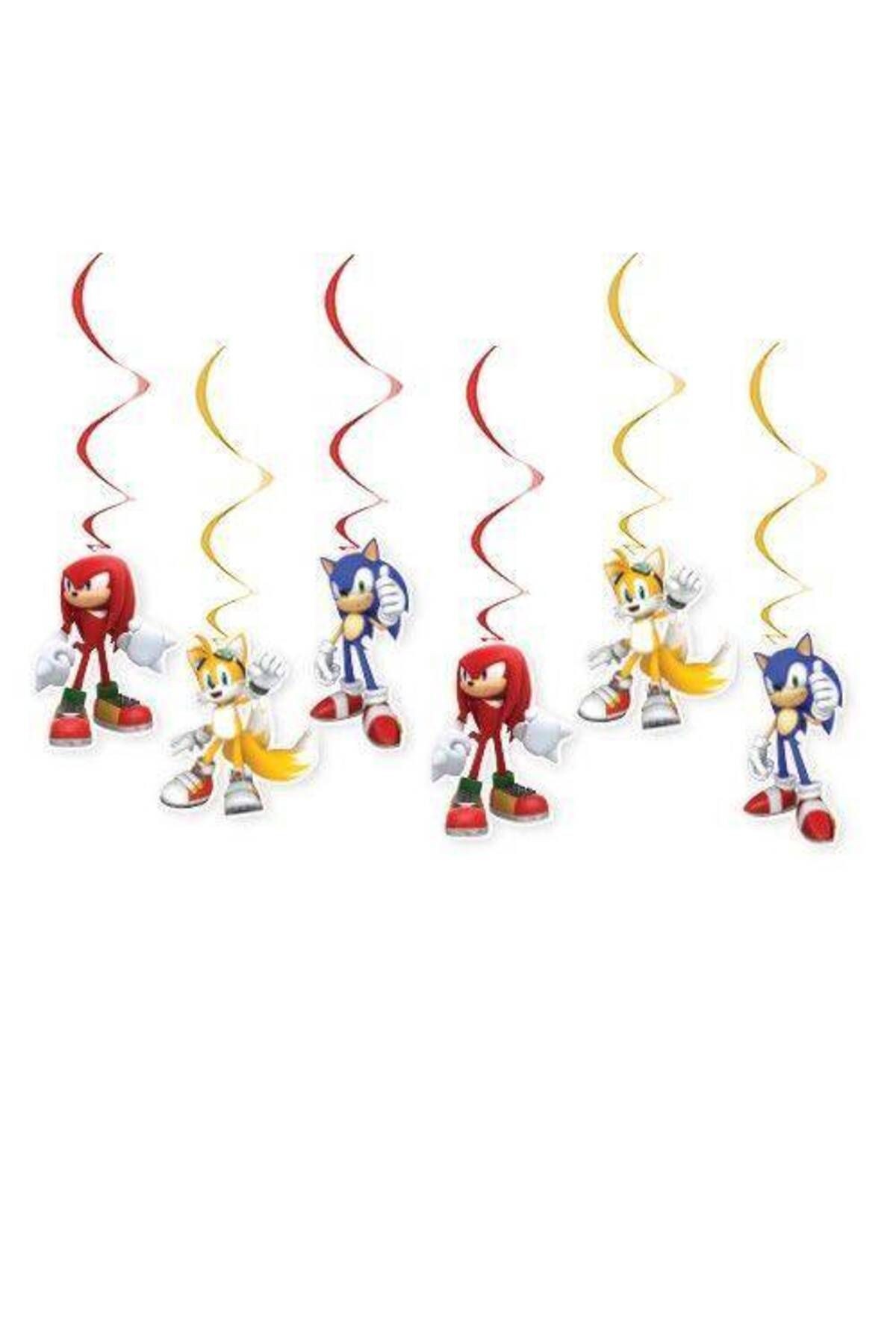 Sonic Boom Asma Süs 6 Adet