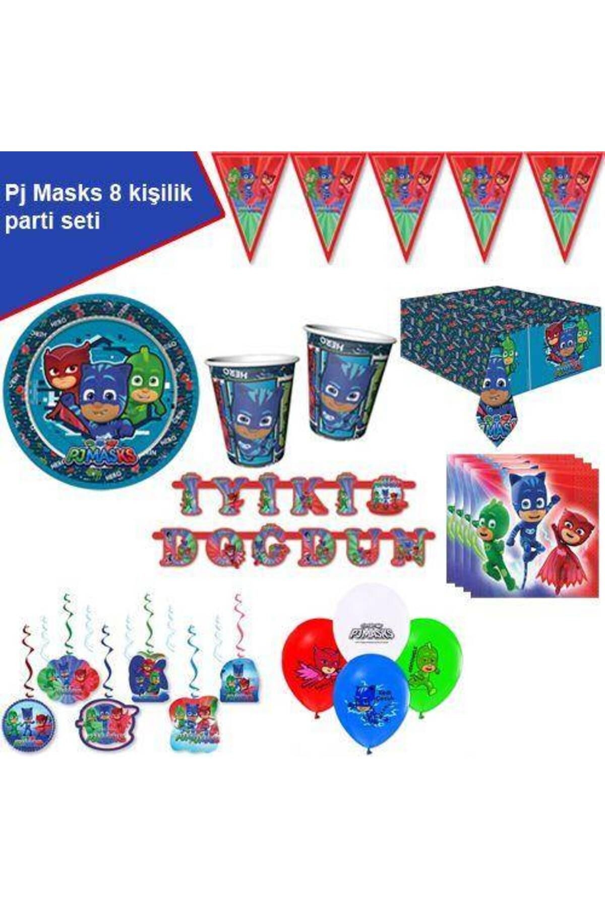 Pijamaskeliler 8 Kişilik Parti Seti