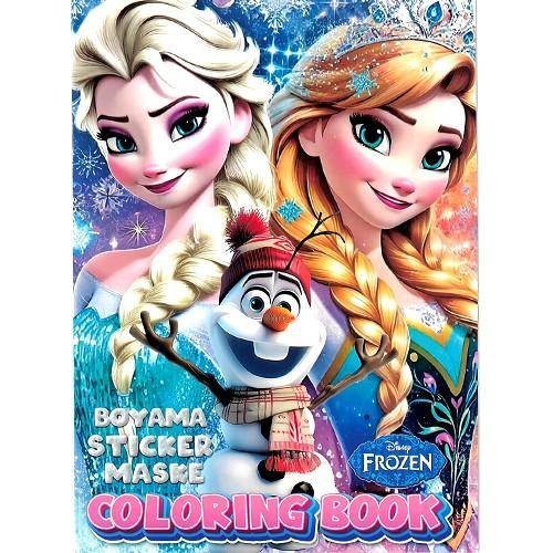 Karlar Ülkesi Frozen Stickerlı 16 Sayfa Boyama Kitabı