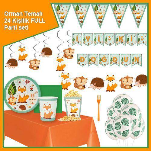Orman Temalı 24 Kişilik Ekonomik Parti Seti