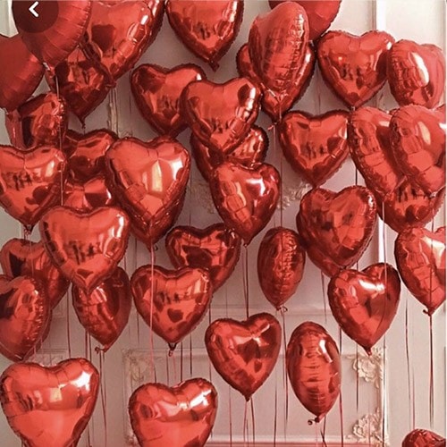 Kalpli Folyo Uçan Balon Demeti 20 Adet Mağazadan