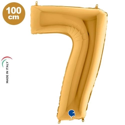 Gold 100 cm 7 Rakam Folyo Balon