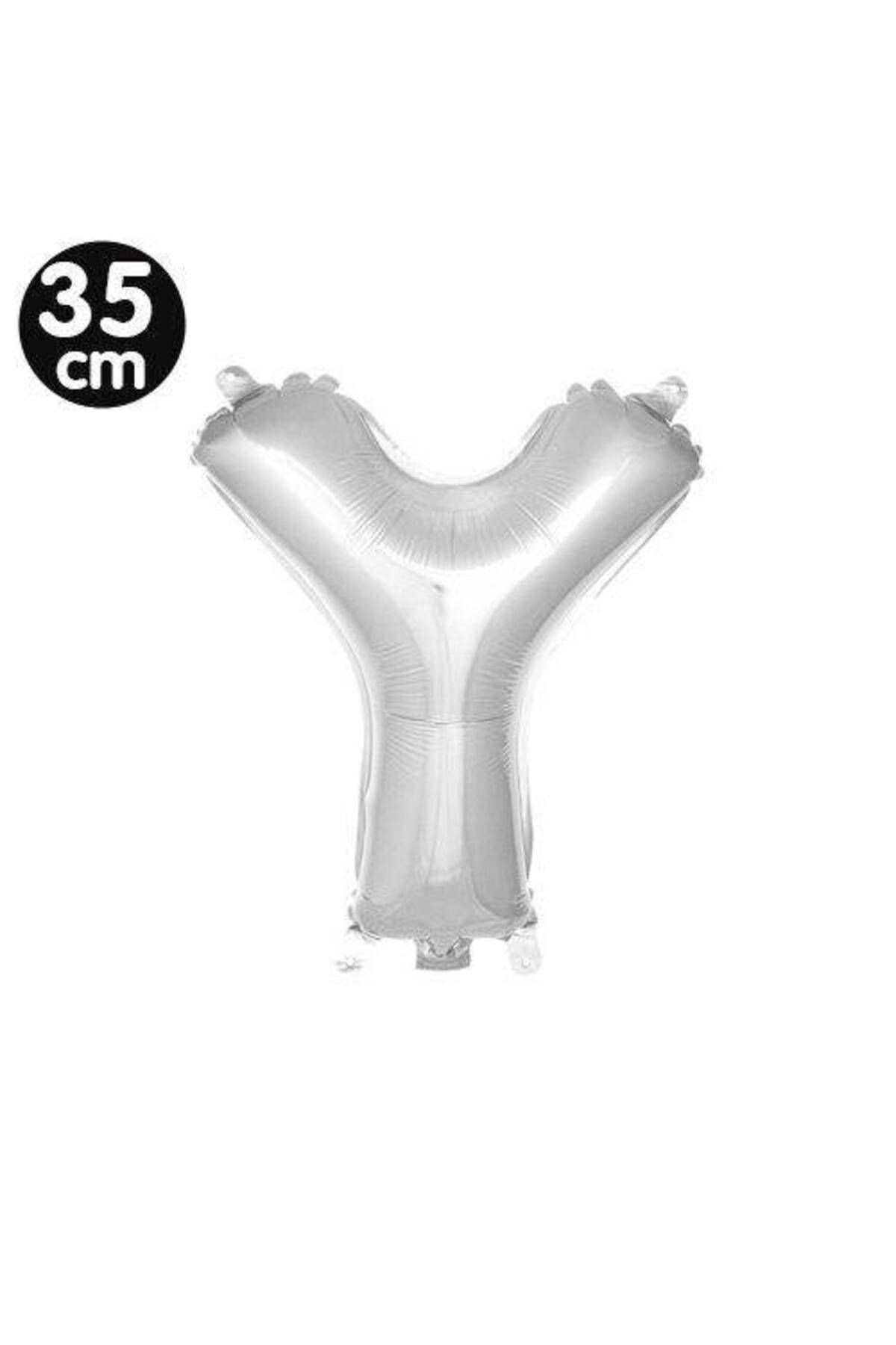 35 Cm Gümüş Y - Harf Folyo Balon