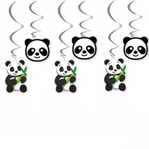 Panda Temalı Tavan Süs 6 Adet