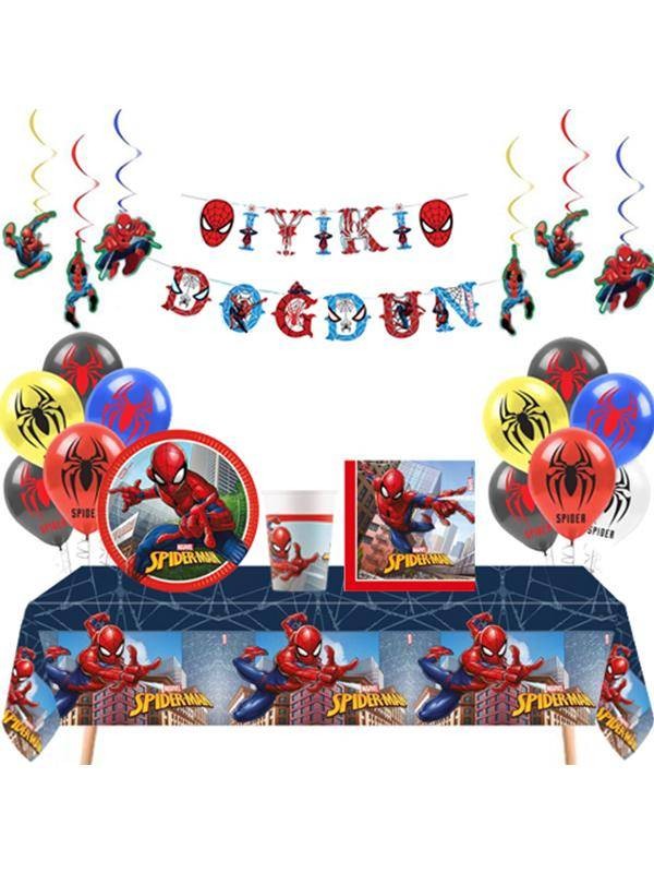 Spiderman Ekonomik Parti Seti (8 Kişilik)