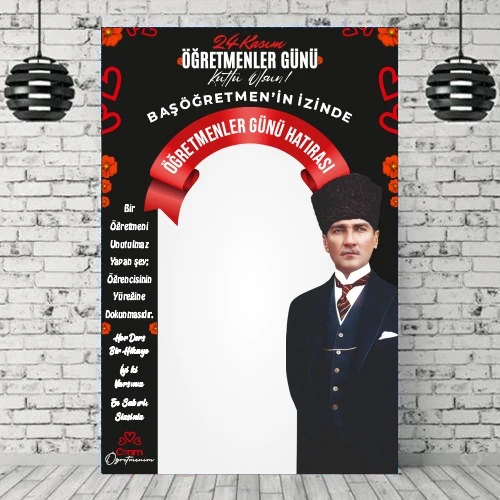 Öğretmenler Günü Hatıra Afişi 160*240 cm