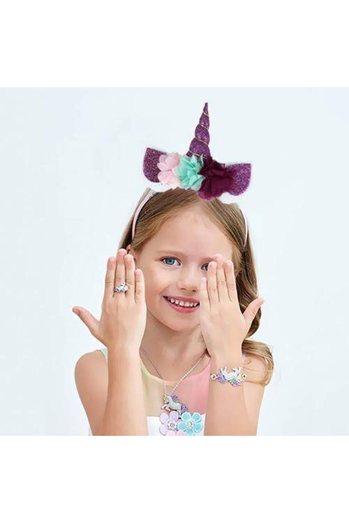 Unicorn Taç Simli Eva Mor