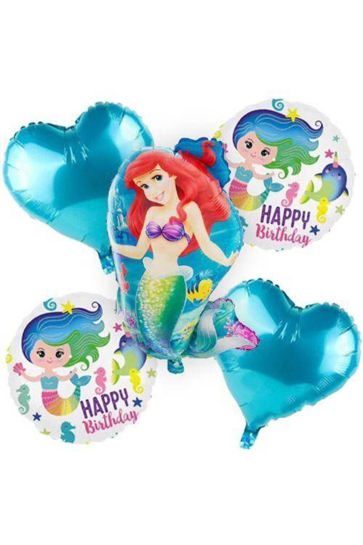 1 Yaş Unicorn Folyo Balon Seti (5 ADET)
