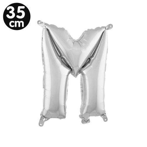 M - Harf Folyo Balon Gümüş (35 cm)