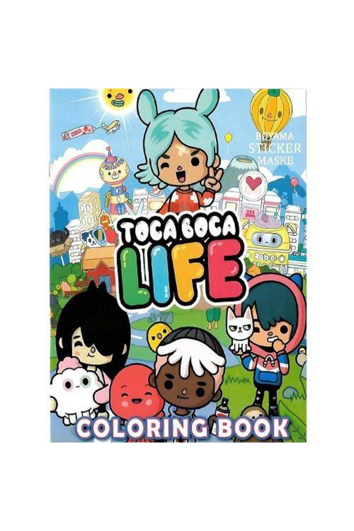 Stickerlı Toca Boca Boyama Kitabı (16 SAYFA)