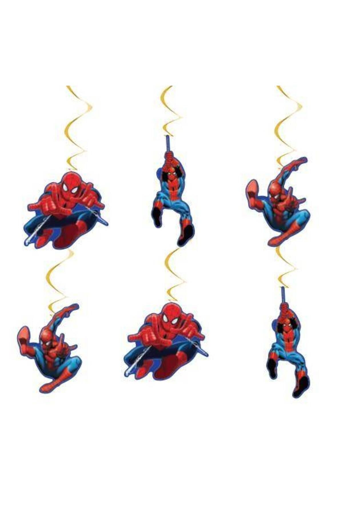 Spiderman Asmalı Tavan Süsü (6 Adet)