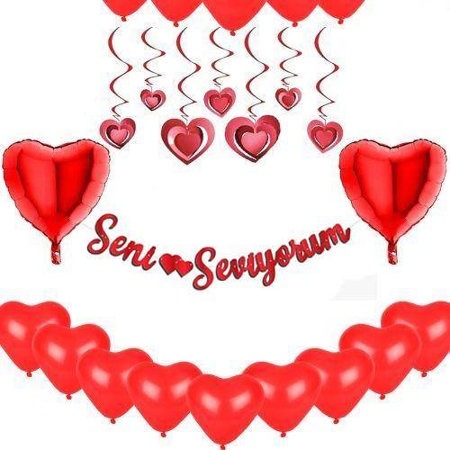Sevgiliye Özel Doğum Günü Süsleri Seti