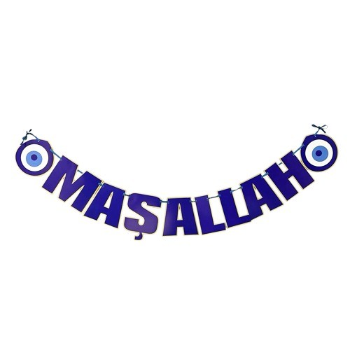 MAŞALLAH YAZILI SÜNNET SÜSLEME BANNER