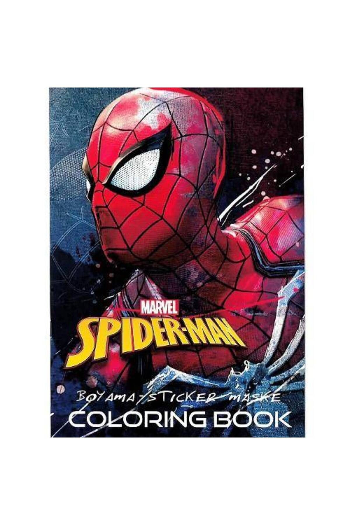 Spiderman Boyama Kitabı Sticker Hediyeli