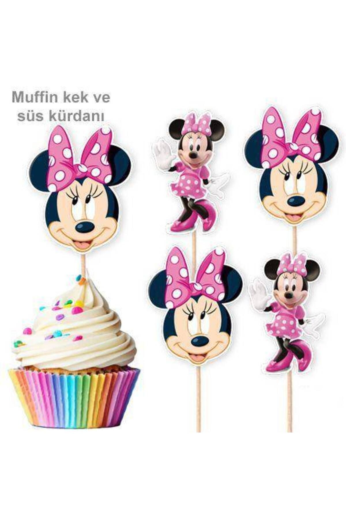 Minnie Mouse Şekilli Kürdan 10 Adet