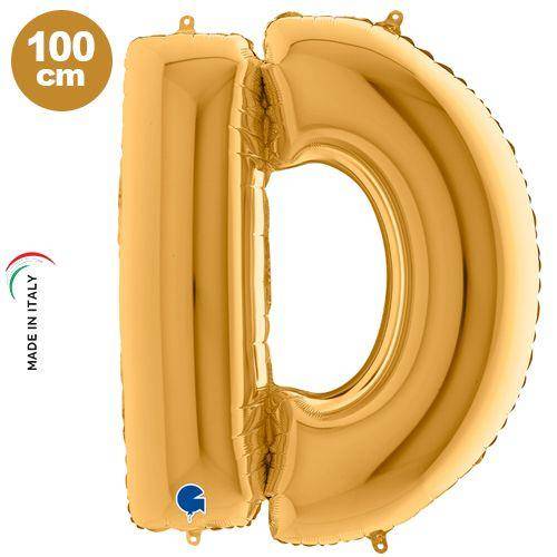 D - Harf Folyo Balon Gold (100 cm)