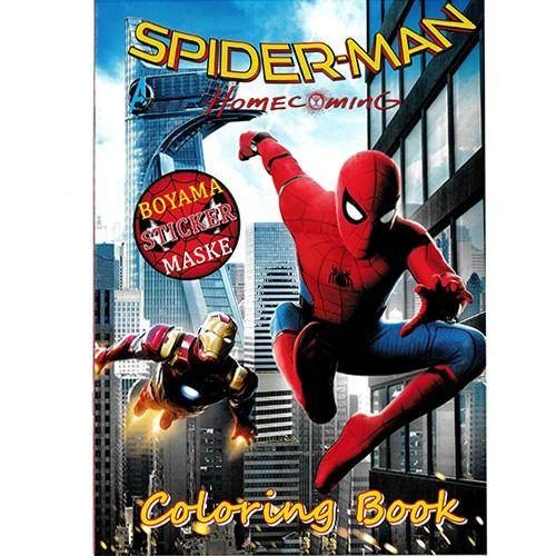 Spiderman Stickerlı 16 Sayfa Boyama Kitabı
