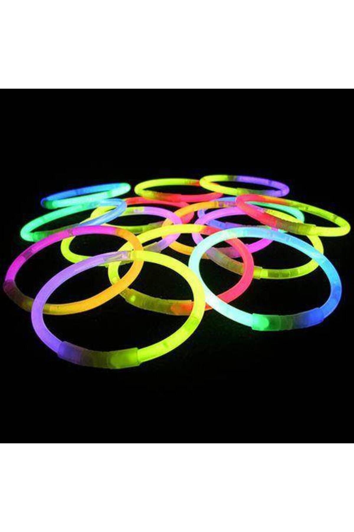 Işıklı Ve Fosforlu Neon Bileklik 50 Adet