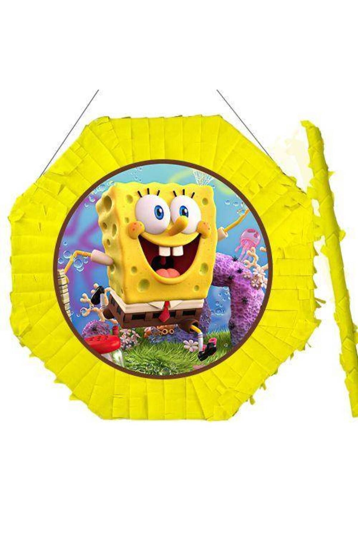 Sünger Bob Pinyata 42 Cm + Sopası