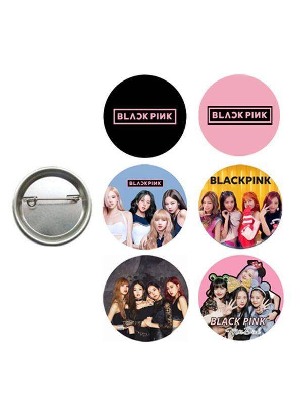 Black Pink Parti Rozeti 6 adet