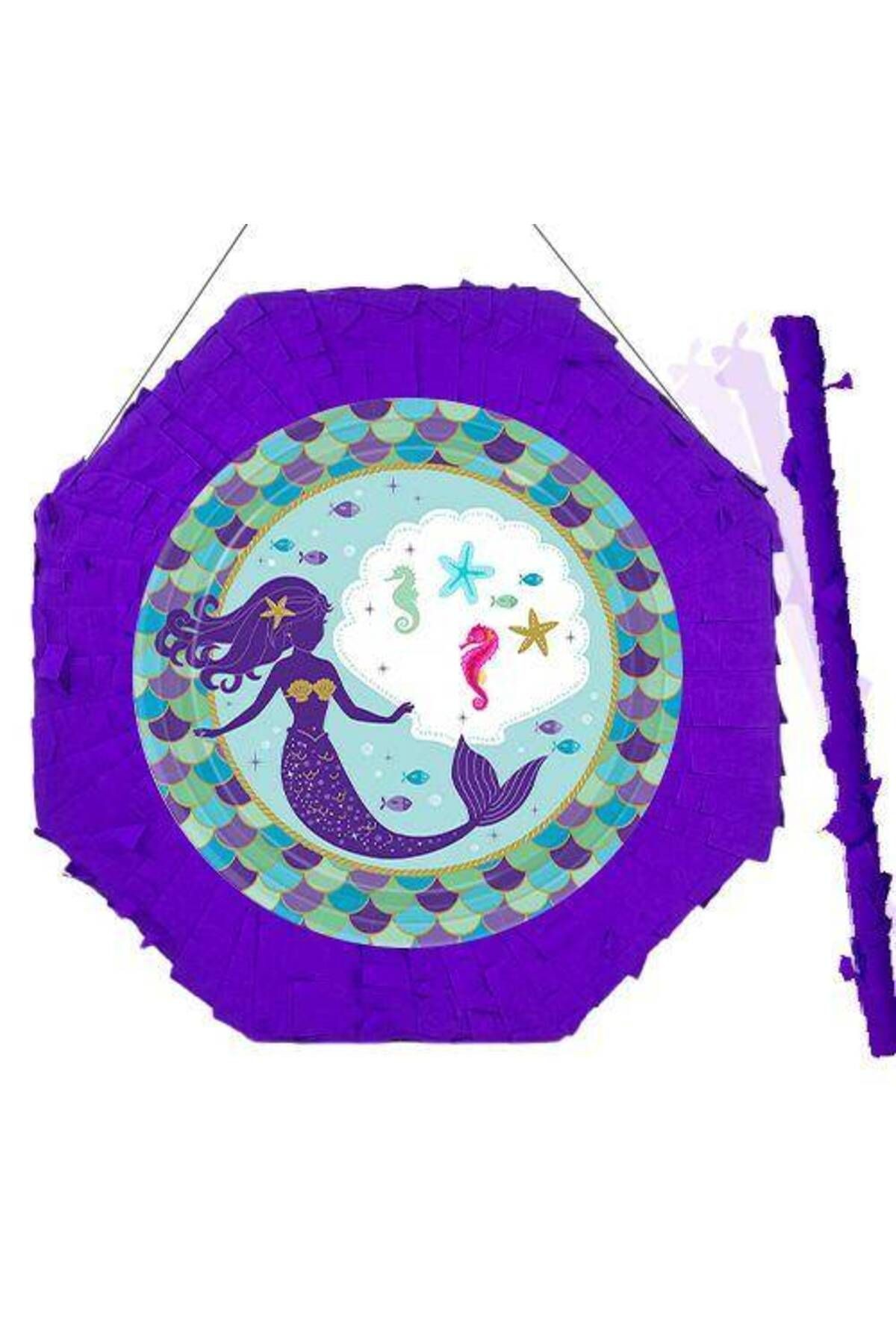 Deniz Kızı Pinyata 42 Cm + Sopası