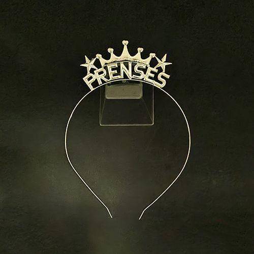 Prenses Metal Taç Gümüş