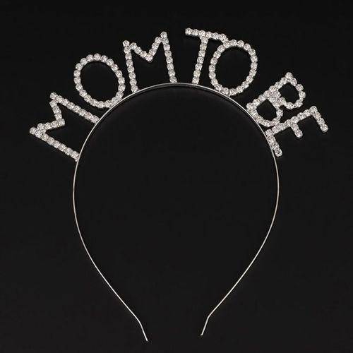 Mom To Be Swarovski Taşlı Gümüş Taç