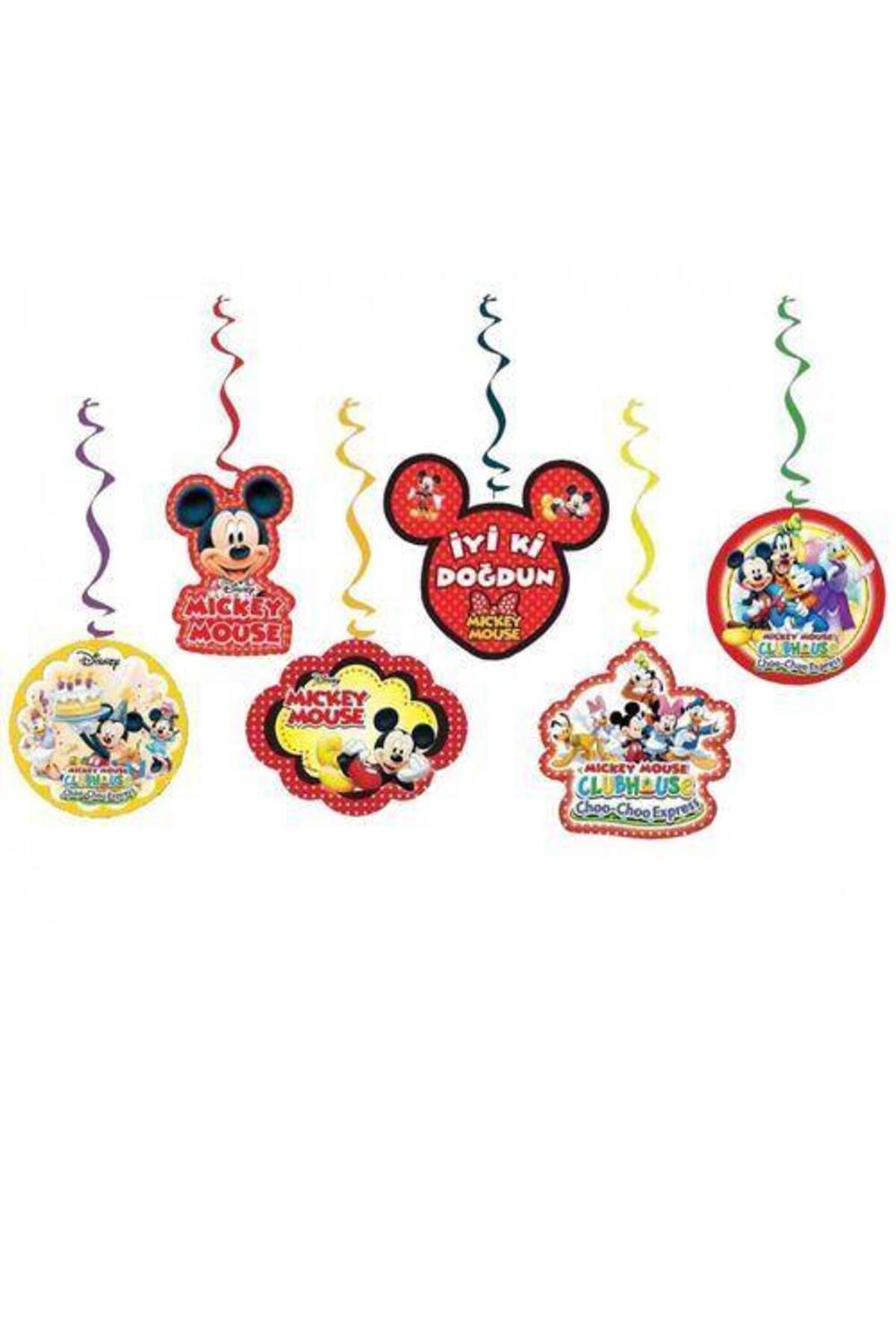 Mickey Mouse Asmalı Tavan Süsü (6 Adet)