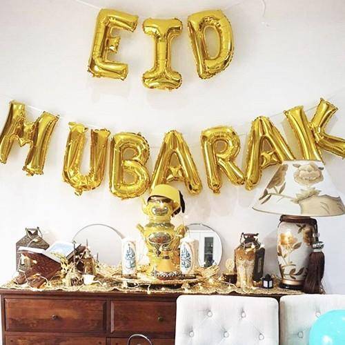 Eid Mubarak Folyo Balon Seti 35 cm