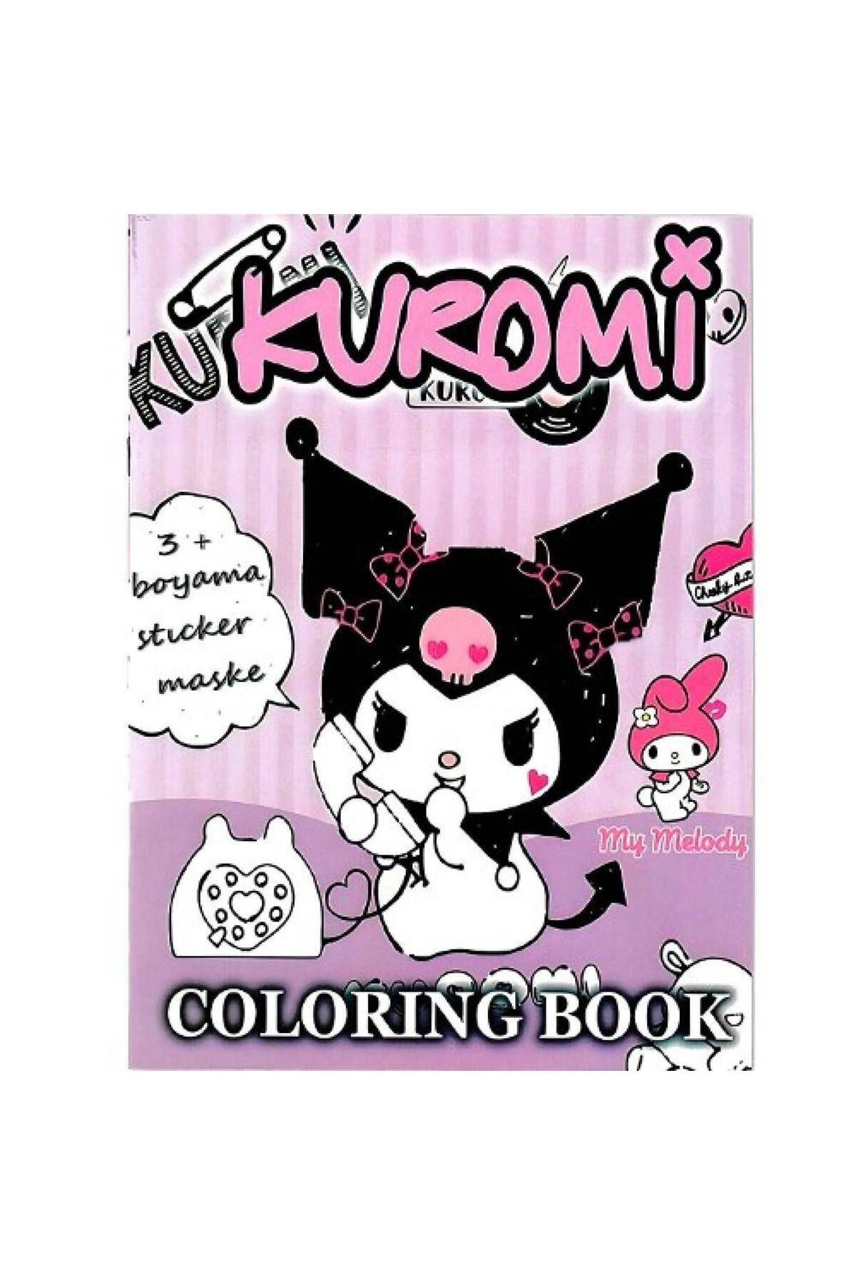 Sticklerlı Kuromi Boyama Kitabı 16 Sayfa