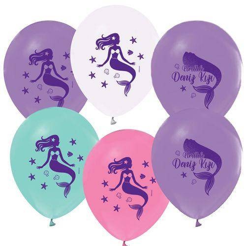 Deniz Kızı Balon (8 adet)
