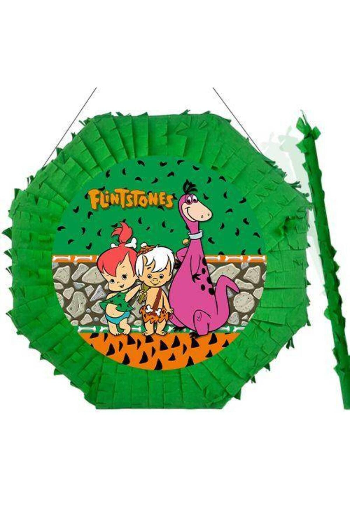 Pinyata Taş Devri Çakıltaş/bambam 42 Cm Sopası