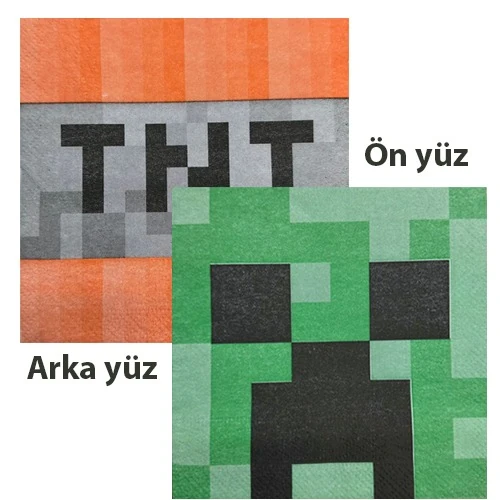 Minecraft Peçete 20'li 