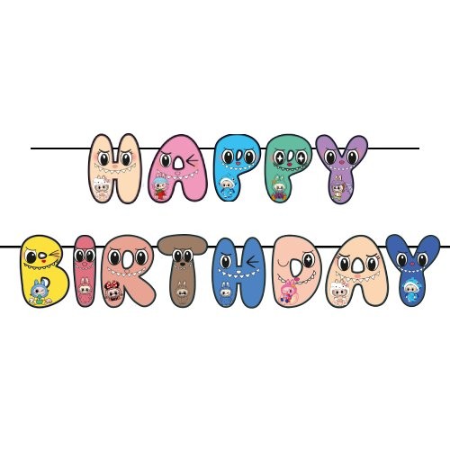 Labubu Happy Birthday Yazısı 2 metre
