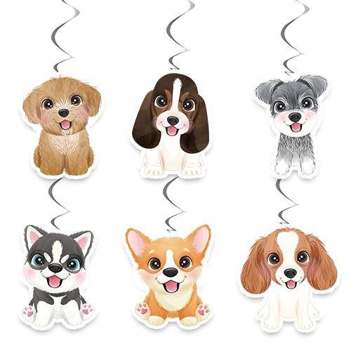 Sevimli Köpekler Little Dog 6'lı Asma Süs
