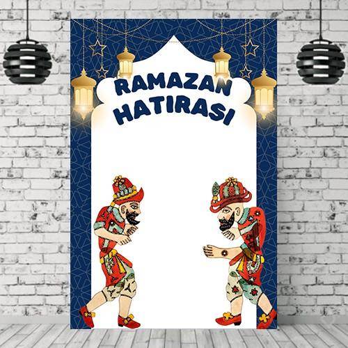 Ramazan Hatırası Afişi Mavi 100*150 cm