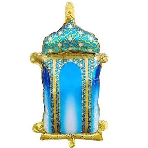 Ramazan Mavi Kandil Figürlü Folyo Balon 45 cm