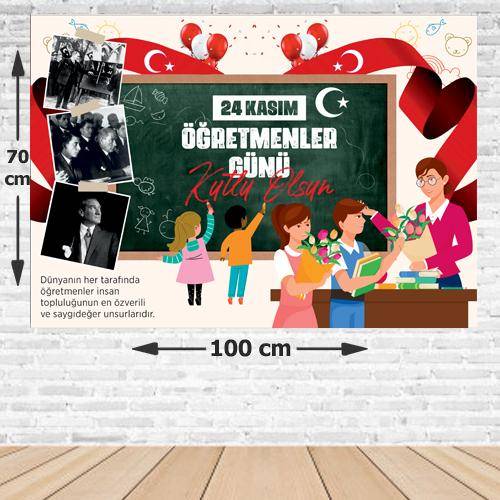 24 Kasım Öğretmenler Günü Afişi 70*100 cm - Model 2