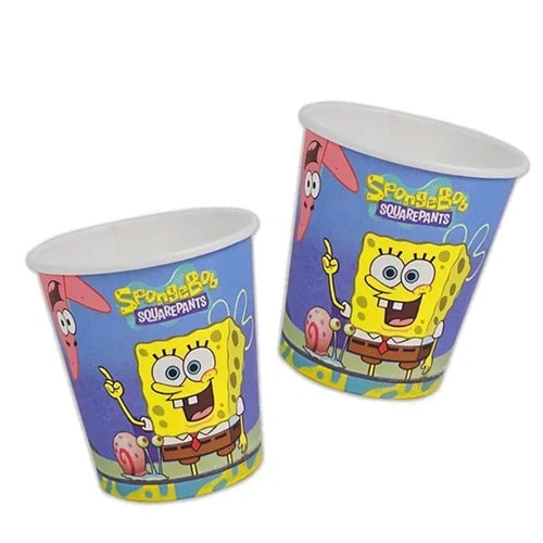 Sünger Bob 8'li Karton Bardak