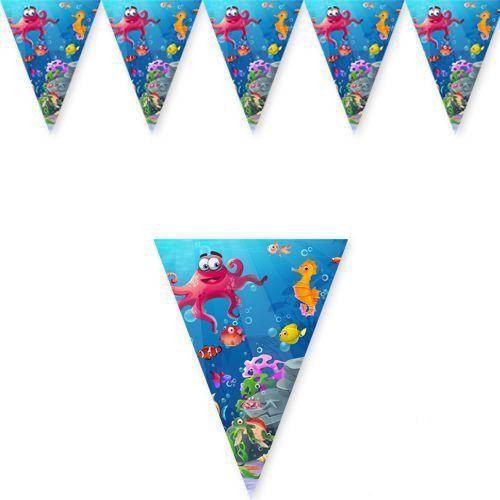 Deniz Canlıları Flama Bayrak 2 Metre