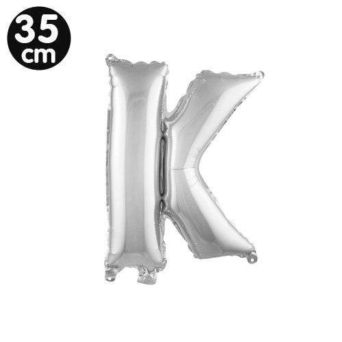 K - Harf Folyo Balon Gümüş (35 cm)