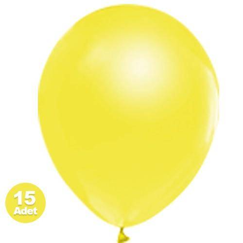 Sarı Balon 15 Adet