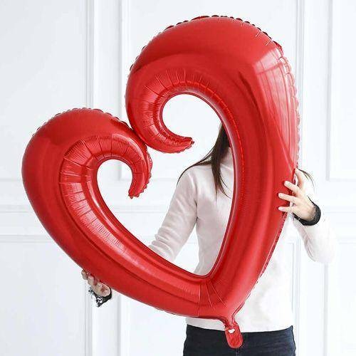 Kalp Folyo Balon 80x75 cm